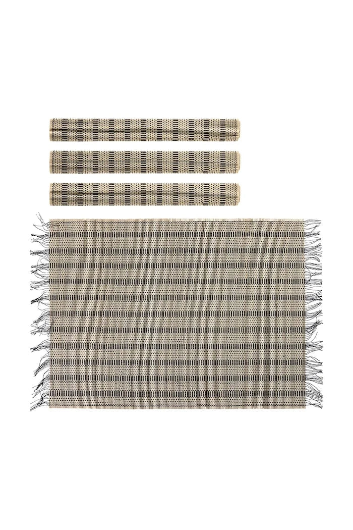 Bloomingville Mendo 45 x 45 cm Masa Altlığı Seti (4 Parça)
