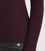 Maje Red Wool-Silk Rollneck Sweater