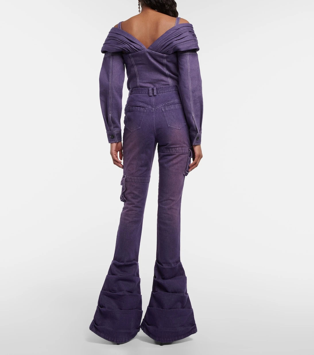Didu - Gathered flared jeans
