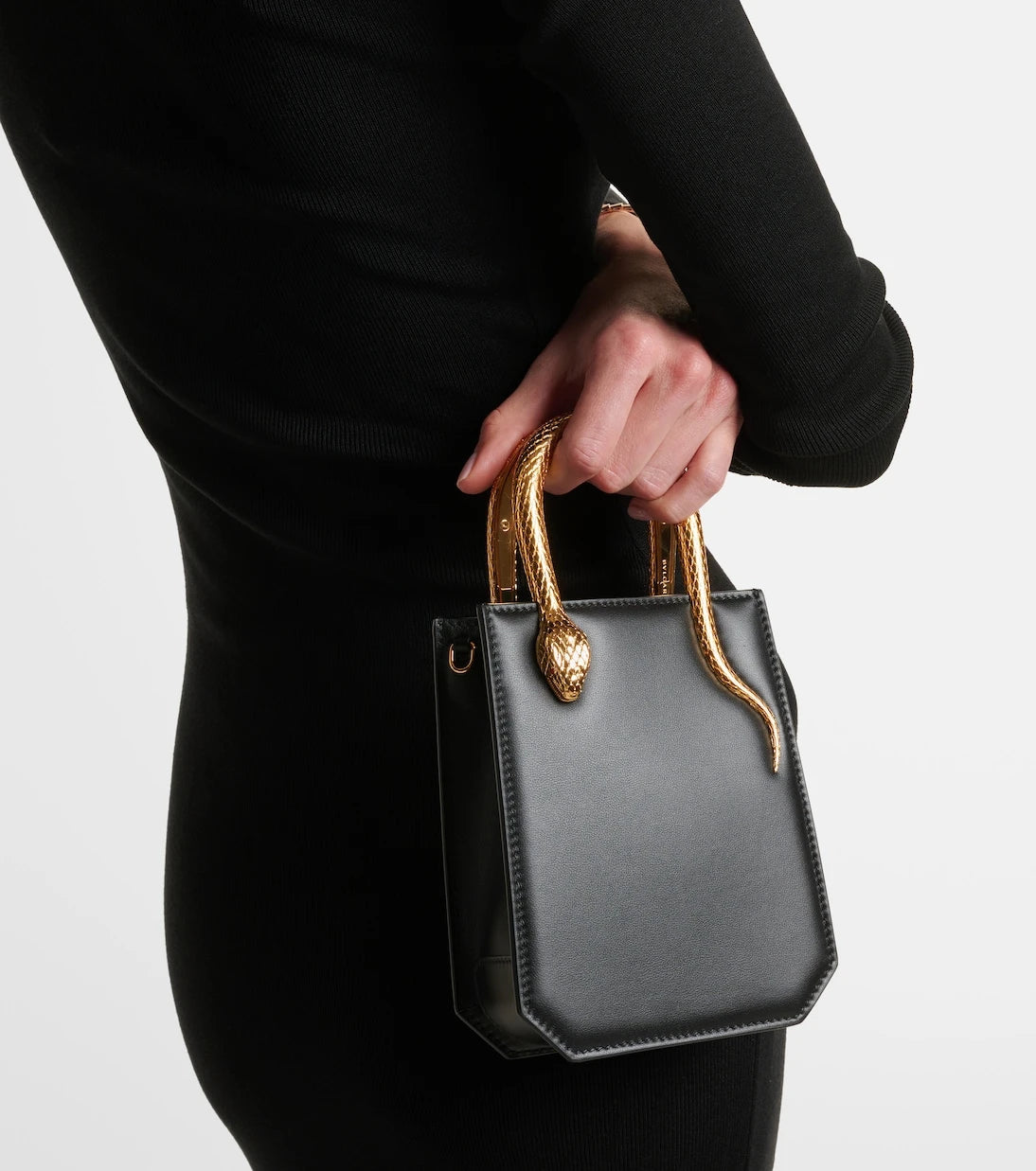 Bvlgari - Serpentine Mini leather top-handle bag