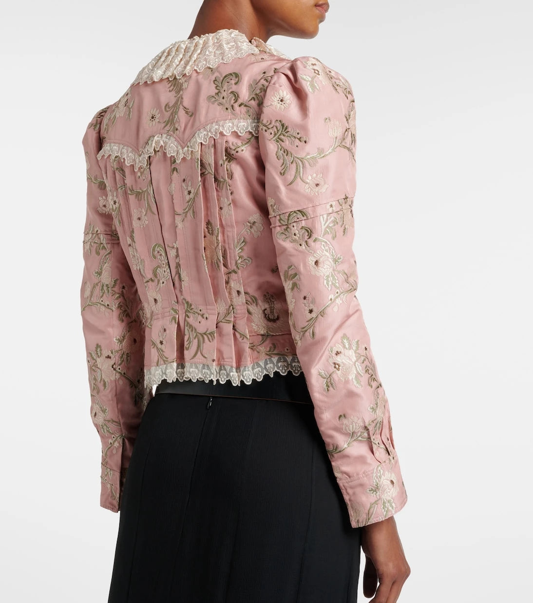 Chloé - Silk-blend taffeta jacquard jacket
