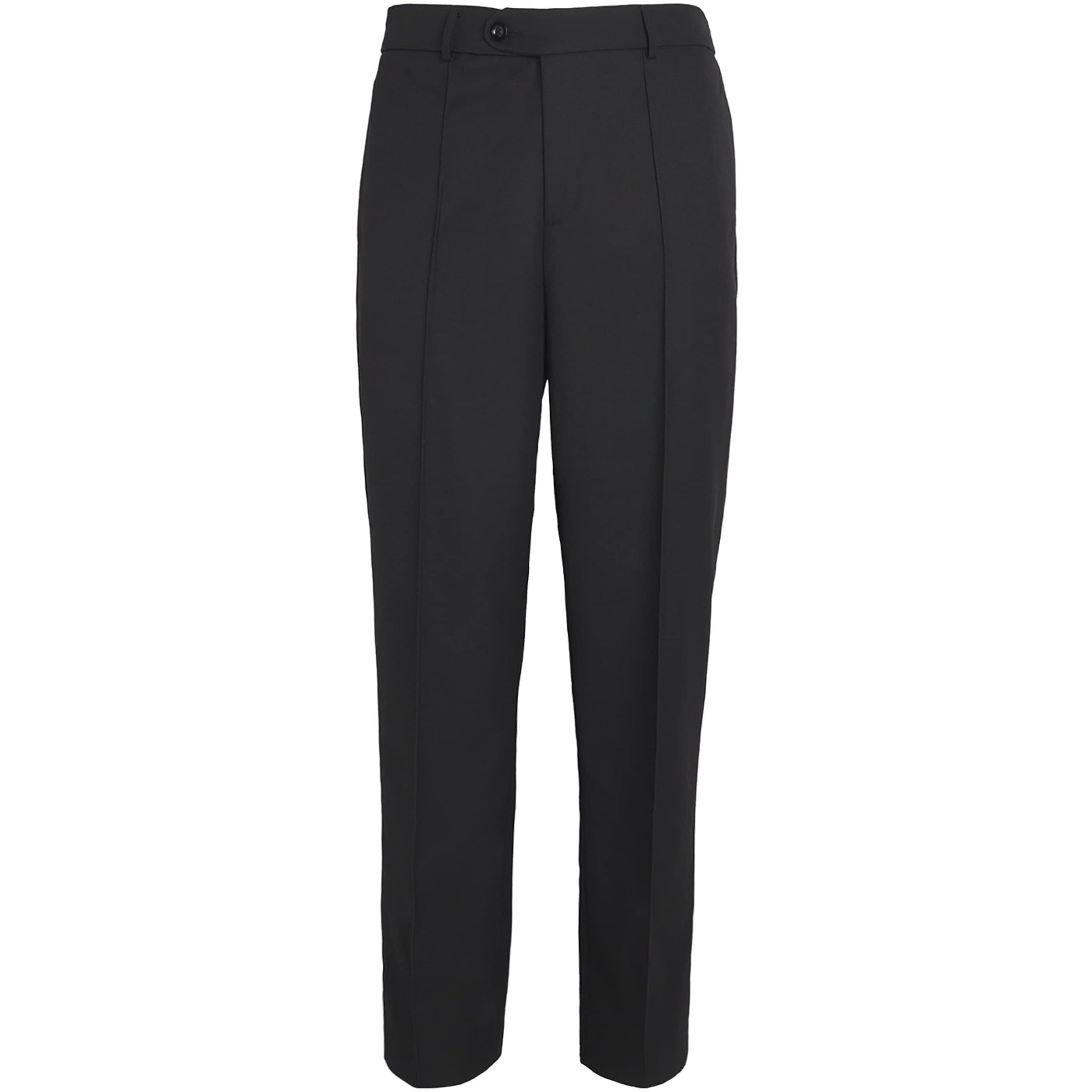 Wool-Blend Ester Straight Trousers