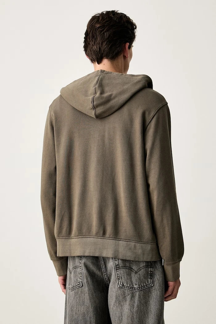 G-Star erkek pamuklu fermuarlı sweatshirt Unit washed full zip hdd