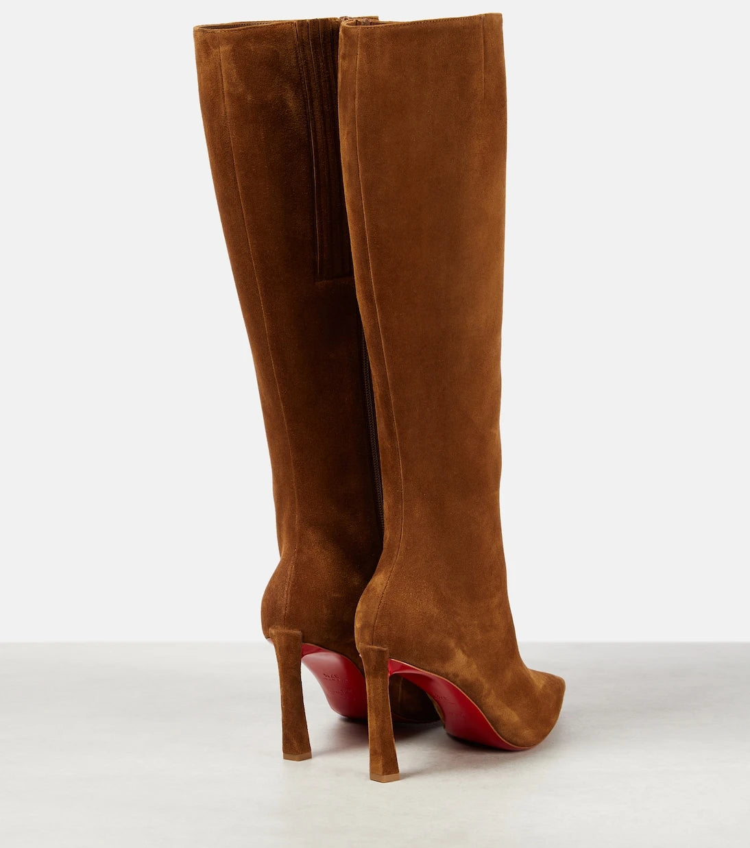 Christian Louboutin - حذاء Condora Botta 85 برقبة عالية من الشمواه