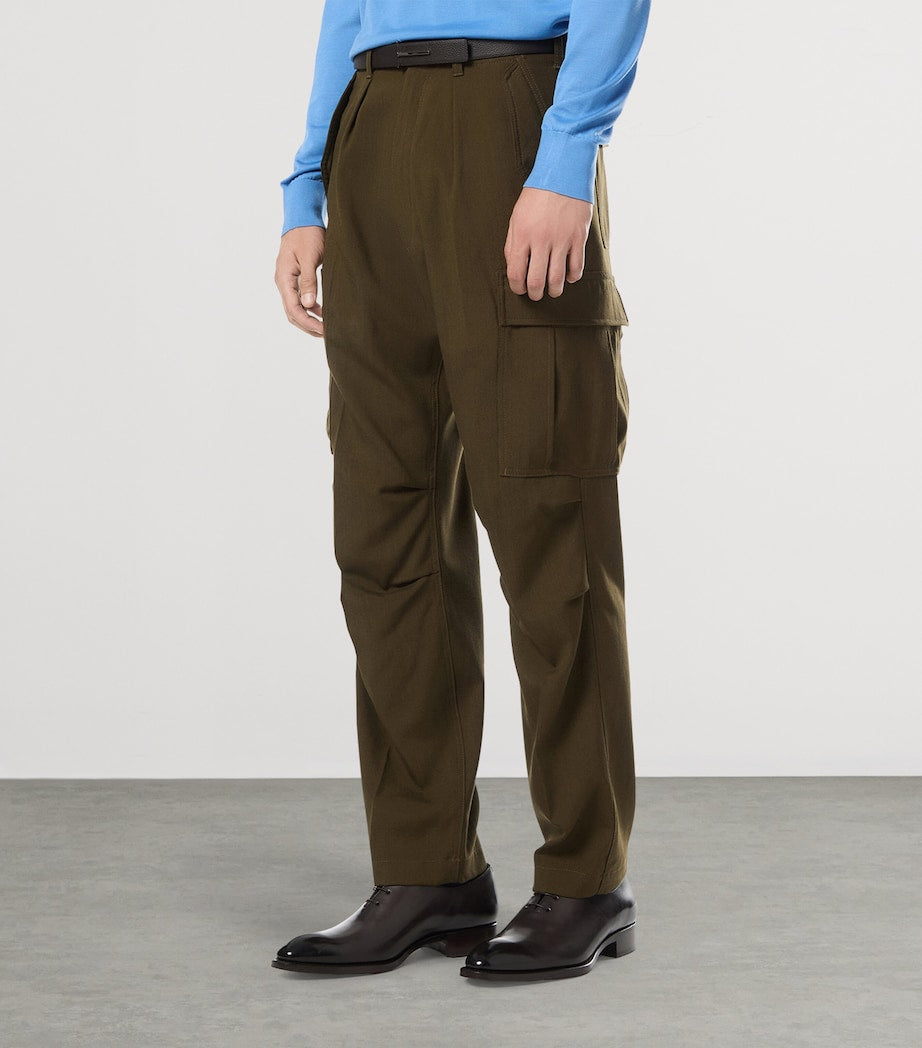 TOM FORD Virgin Wool-Blend Cargo Trousers