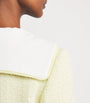 Self-Portrait Yellow Boucle Contrast-Collar Jacket