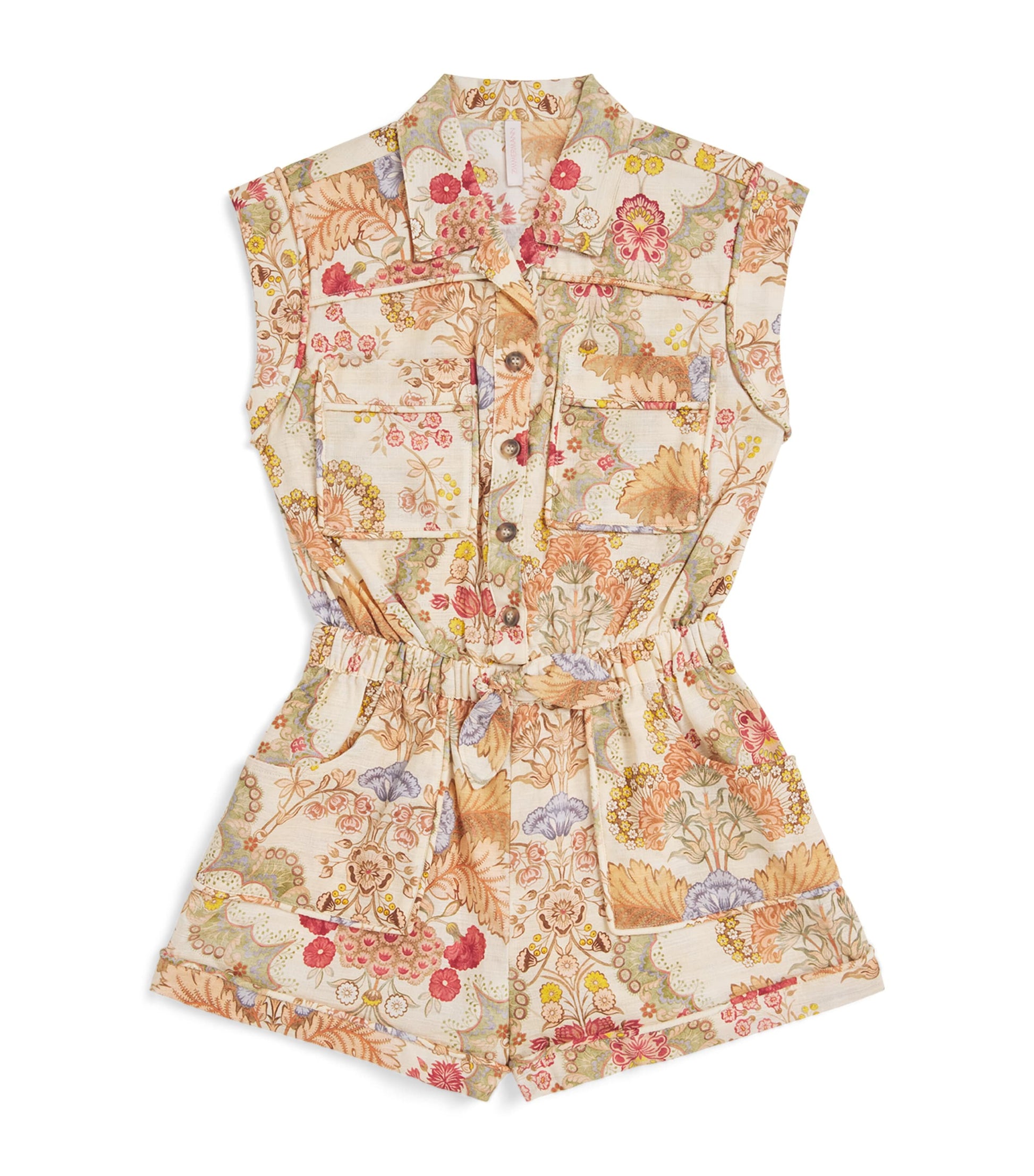 Zimmermann Kids Cotton Floral Daylight Playsuit (2-12 Years)