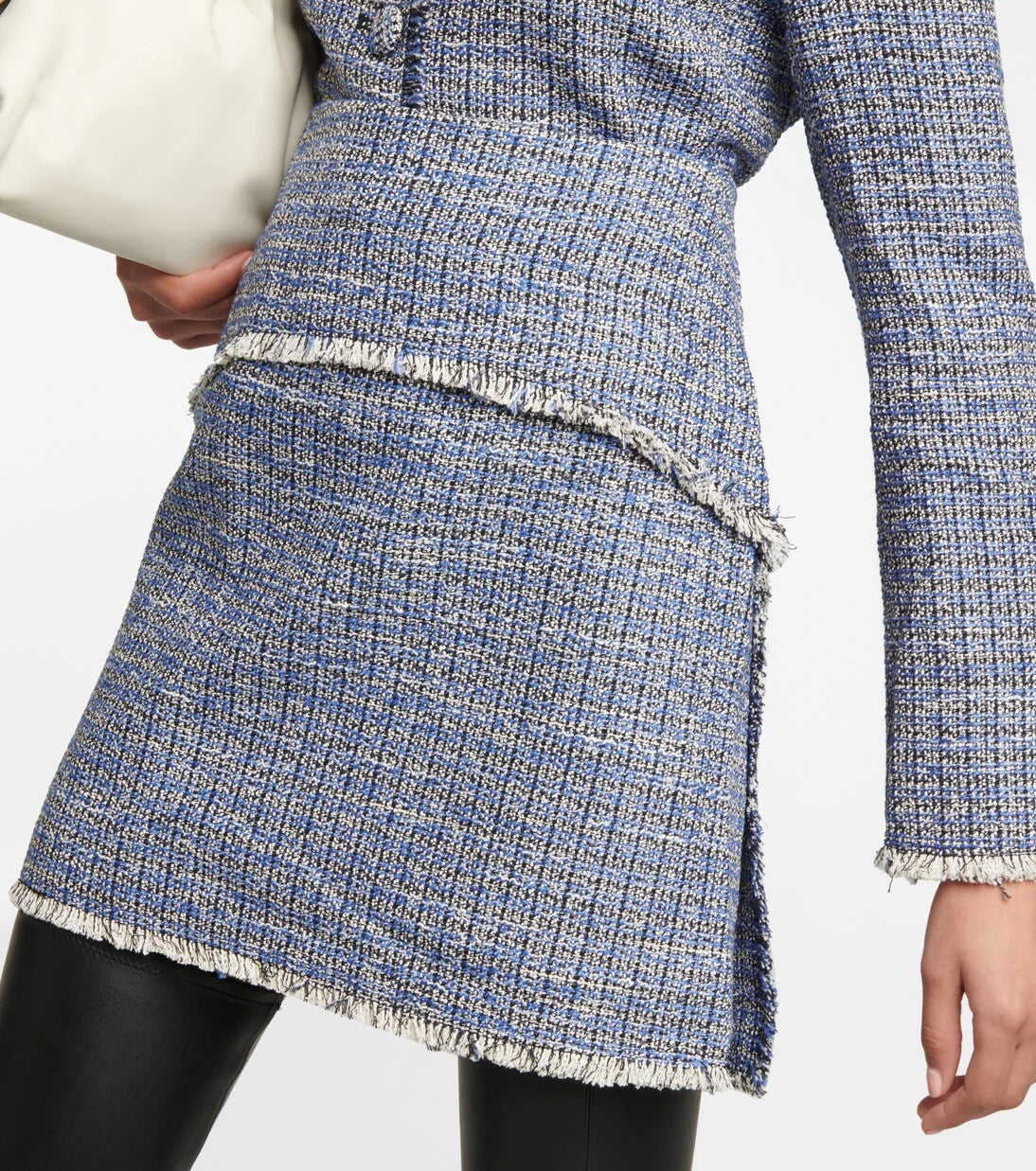 Proenza Schouler - تنورة تويد قصيرة من White Label