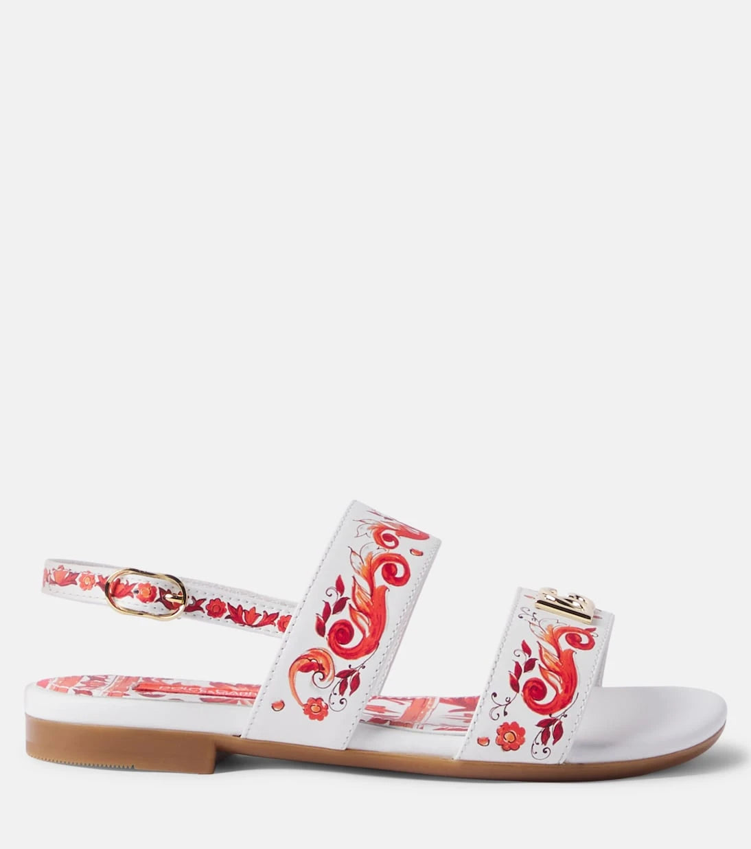 Dolce&Gabbana Kids - Majolica leather sandals