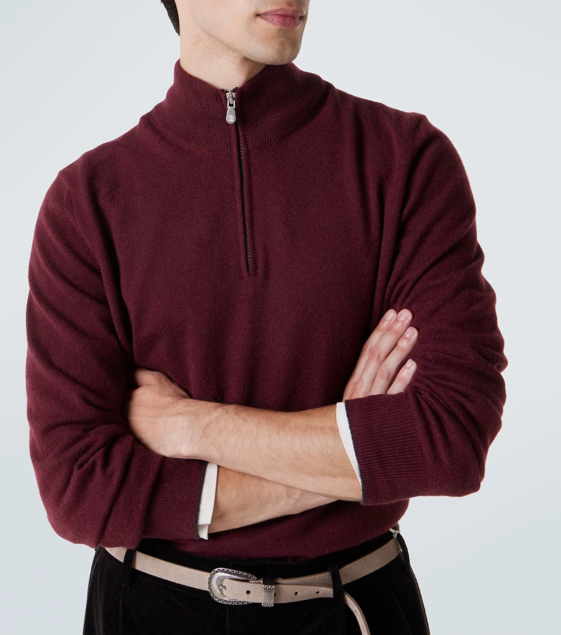Brunello Cucinelli - سترة كشمير بنصف سحاب