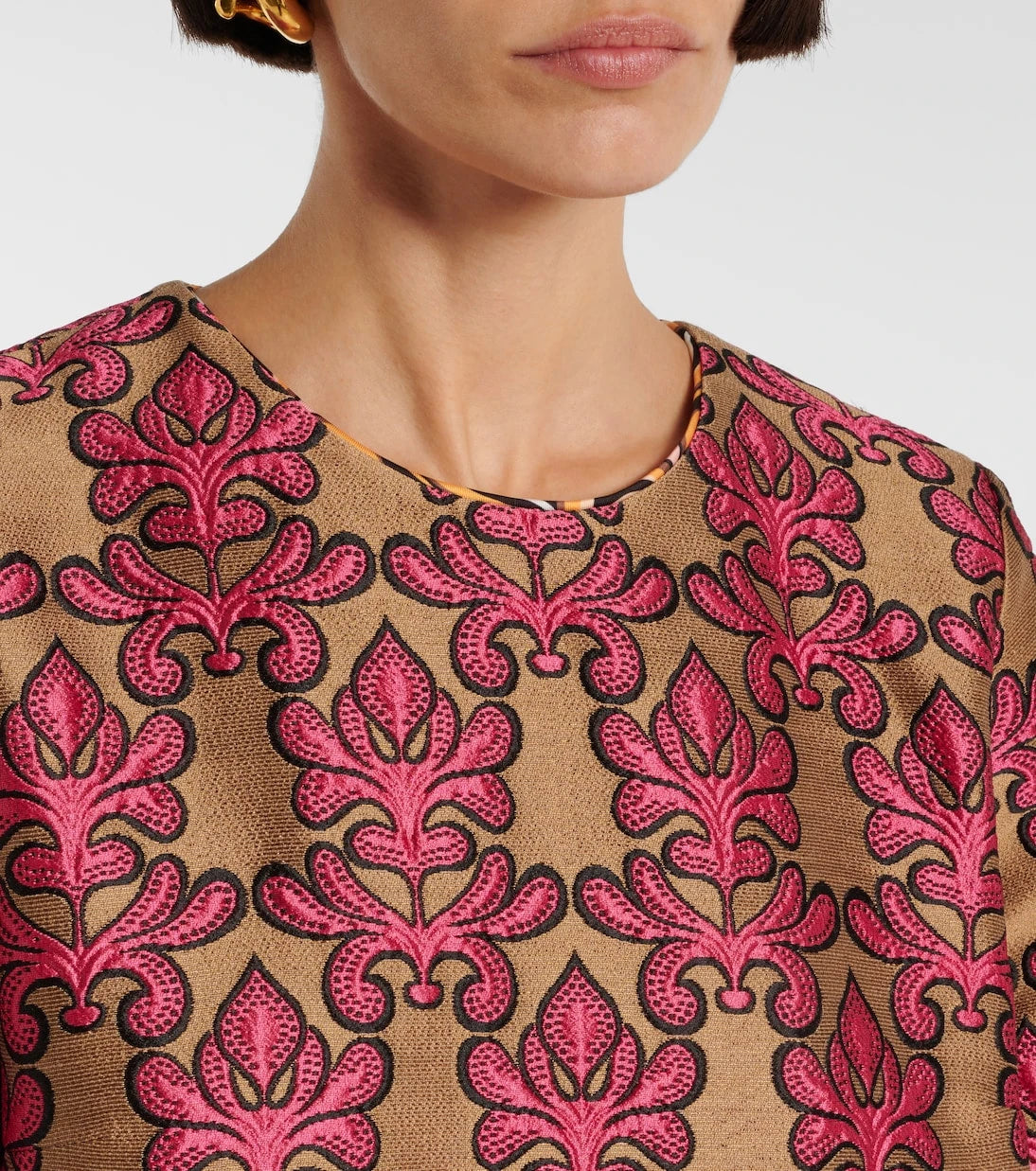 La DoubleJ - Mini Swing jacquard minidress