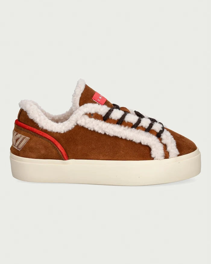Inuikii Lila Shearling Lace Up Kadın Süet Sneaker