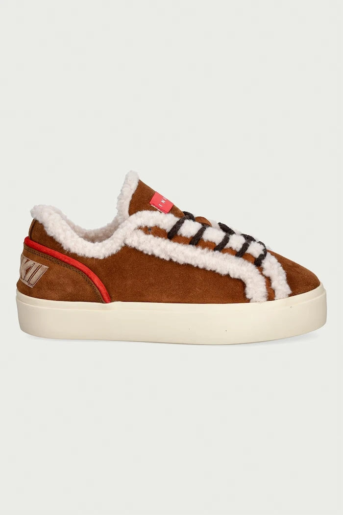 Inuikii Lila Shearling Lace Up Kadın Süet Sneaker