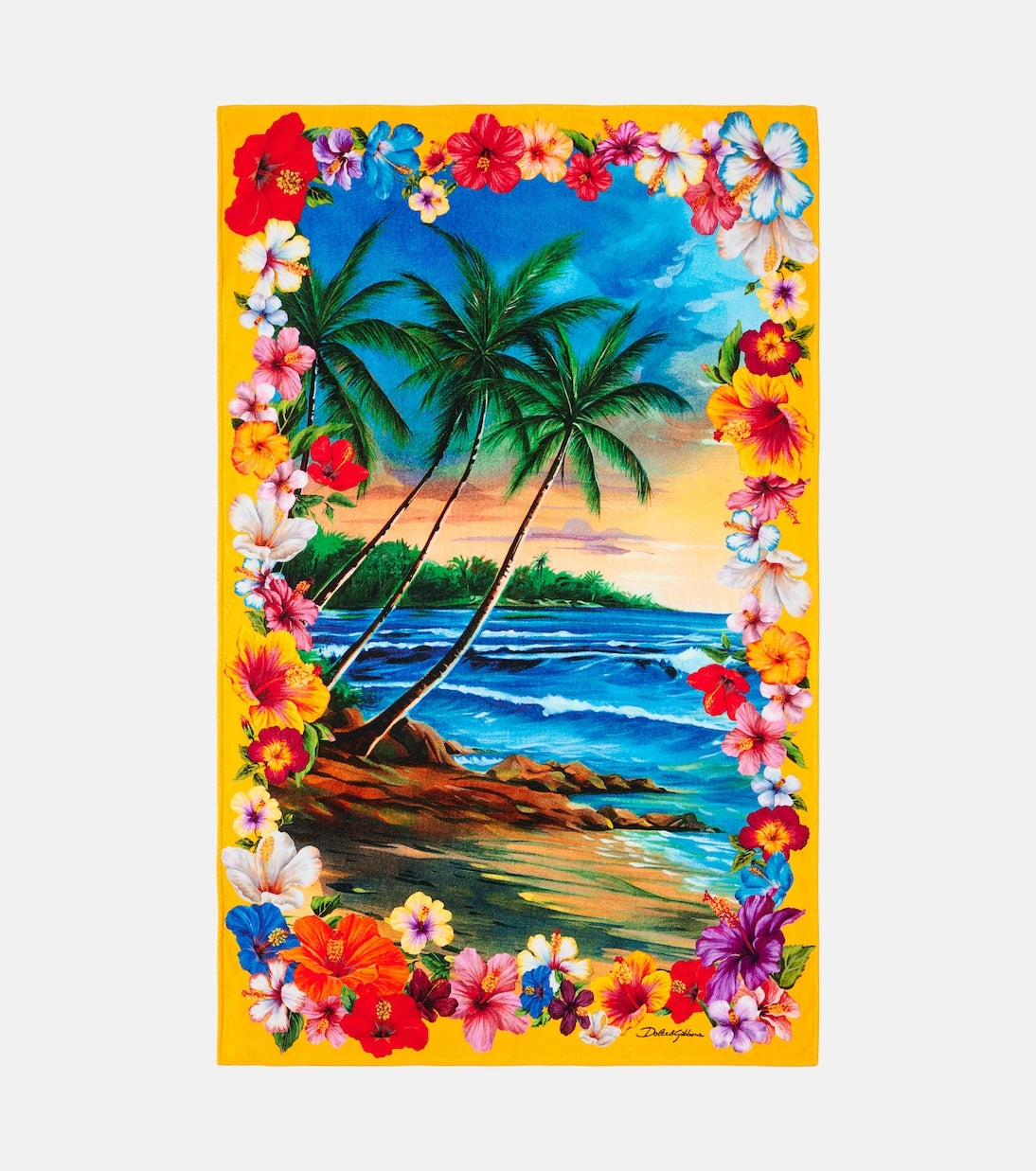 Dolce&Gabbana Casa - Printed cotton terry beach towel