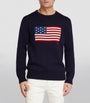 Blue American Flag Sweater