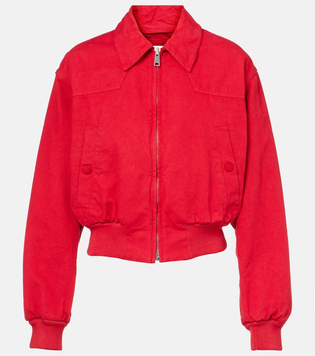 Prada - Cropped cotton bomber jacket