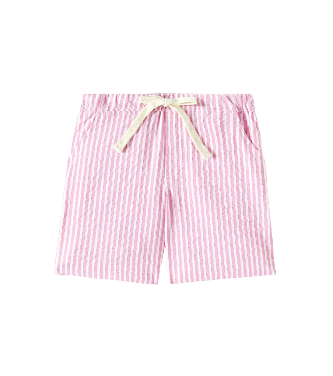La Coqueta - Cortino striped cotton-blend shorts
