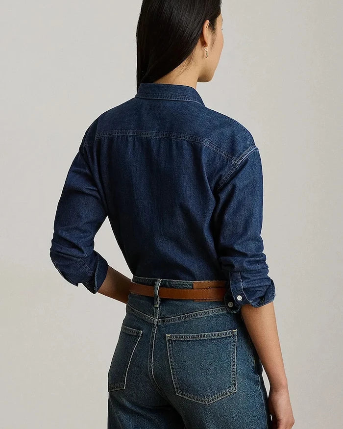 Lauren Ralph Lauren kadın denim gömlek