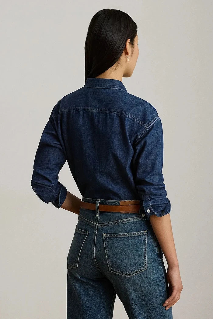 Lauren Ralph Lauren kadın denim gömlek