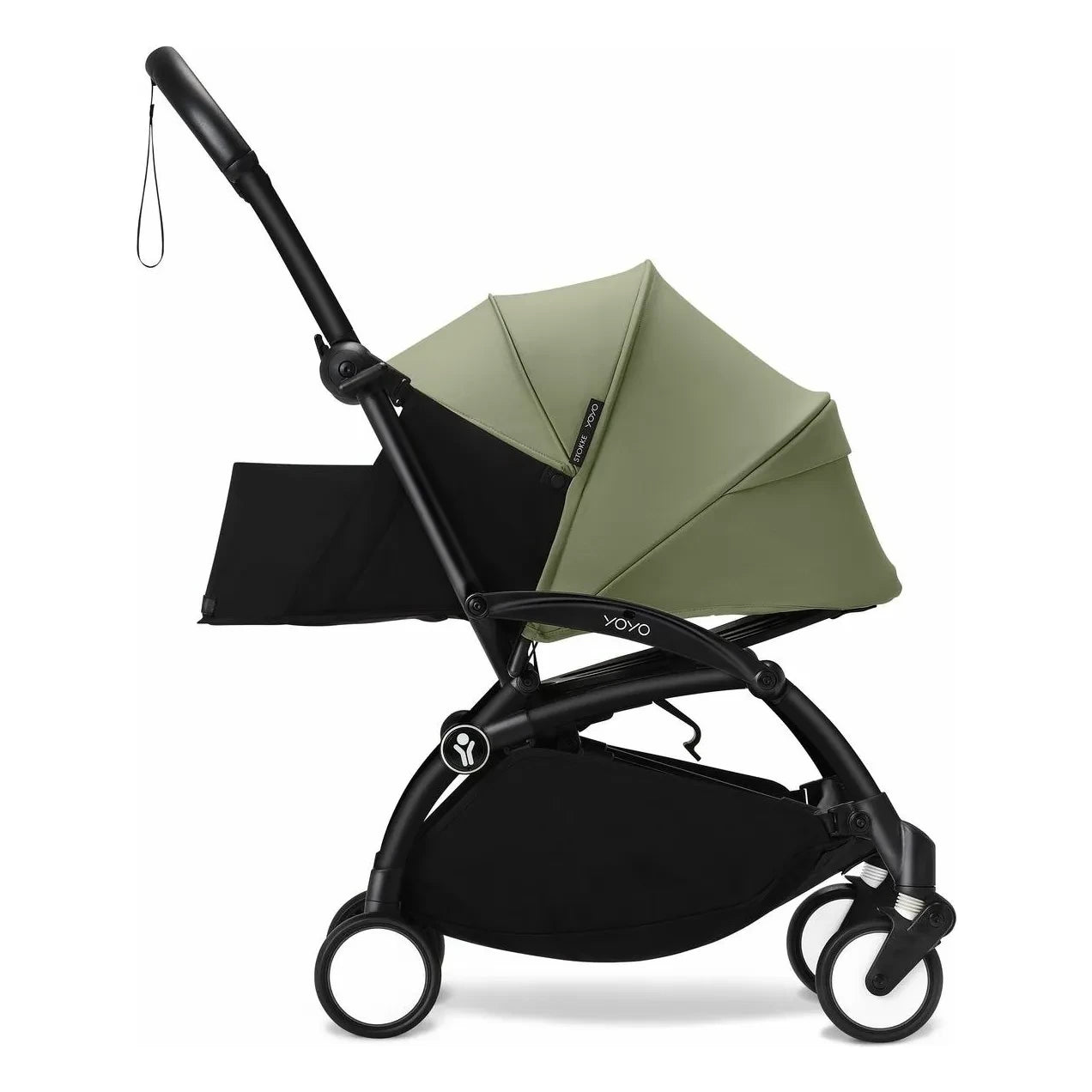 Stokke® - YOYO³ 0+ newborn stroller Black frame | Olive
