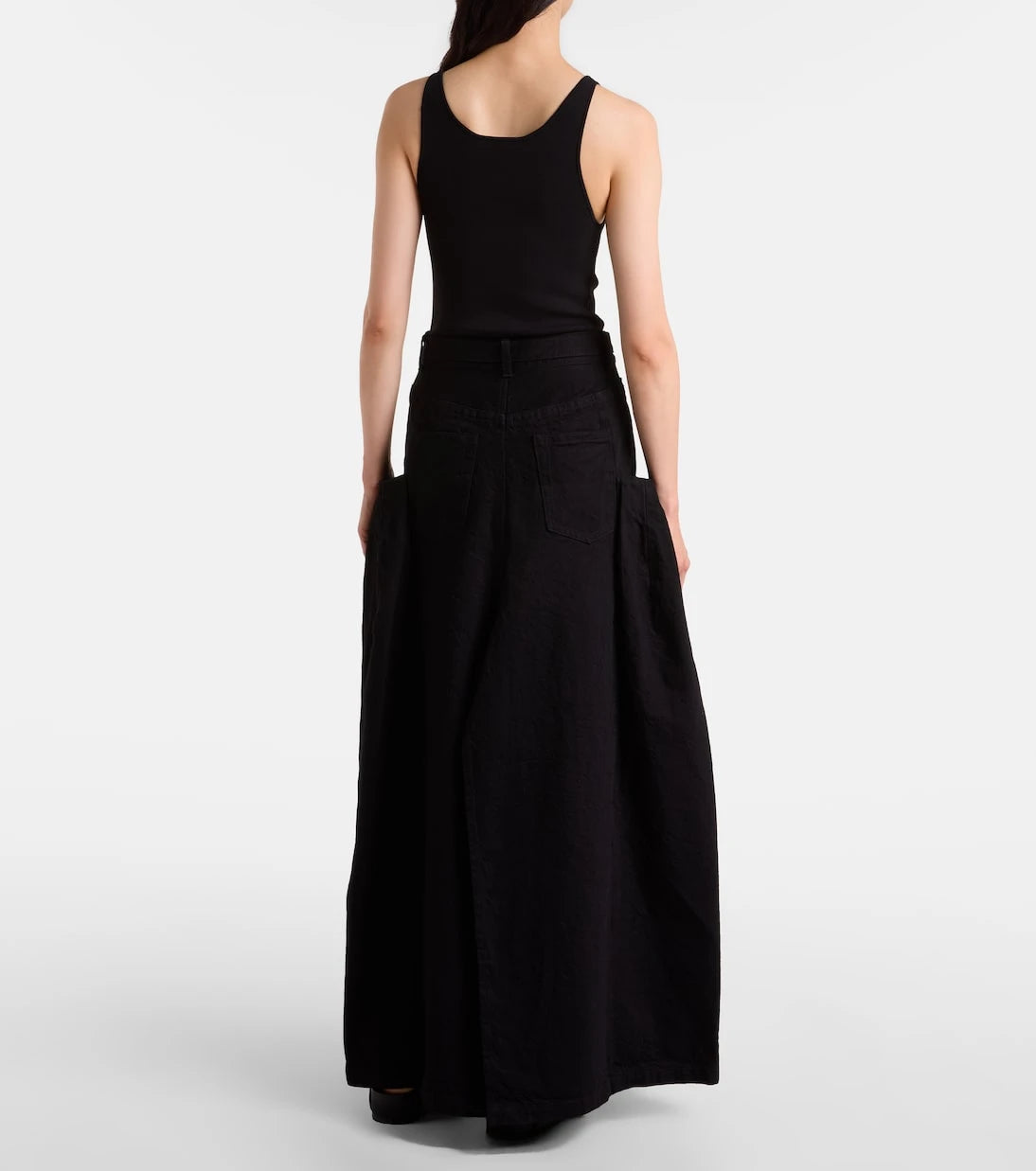 Sacai - Denim maxi skirt