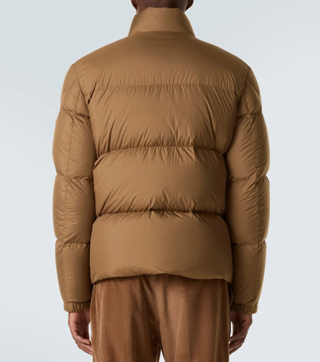 Moncler - Chinon leather-trimmed down jacket