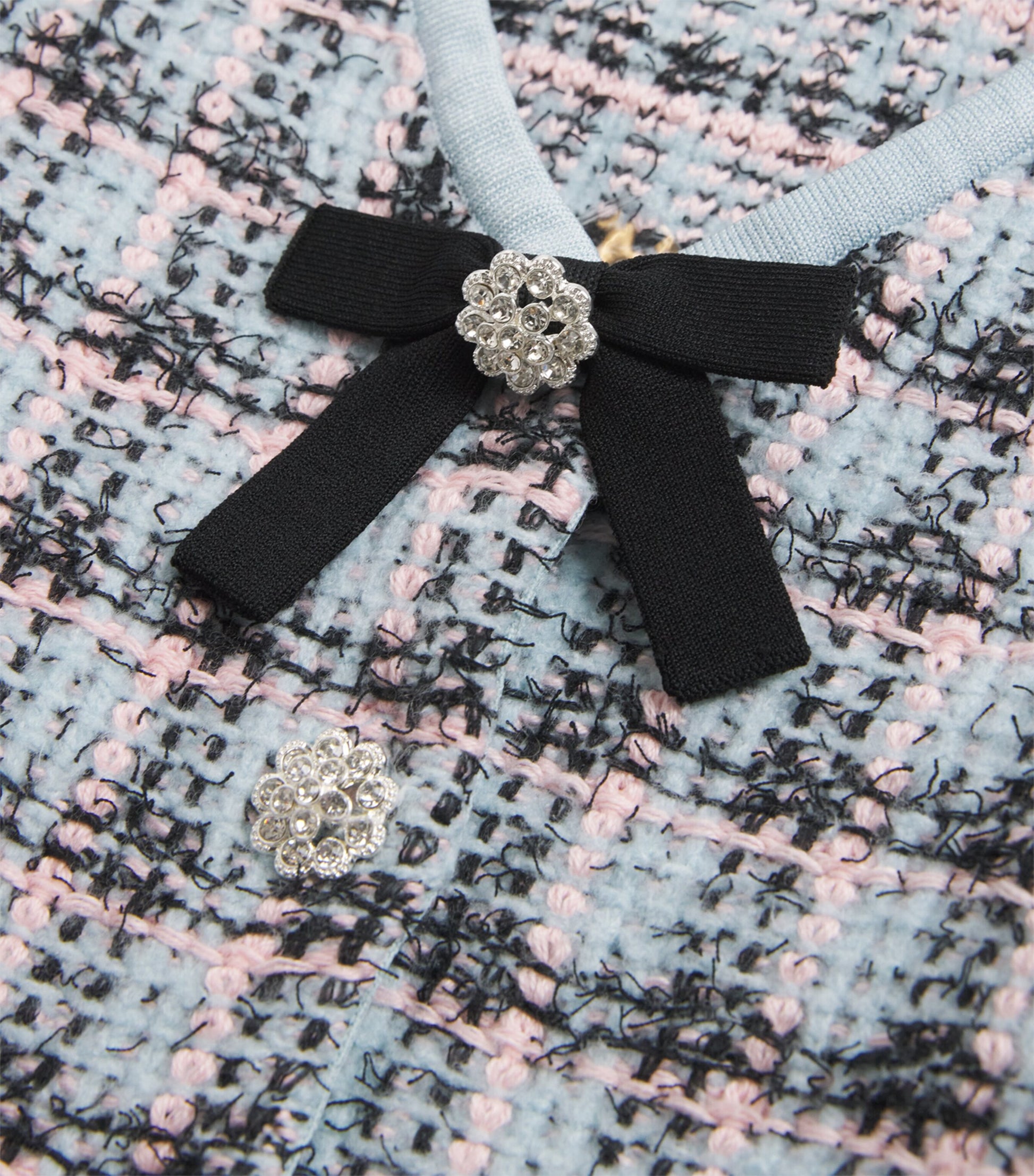 Self-Portrait Kids Cotton-Blend Check Cardigan (3-12 Years)