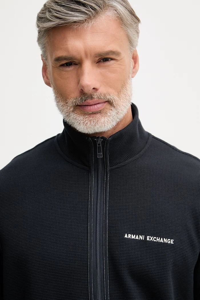 Armani Exchange суичър с цип мъжки от памук