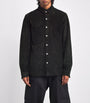 Black Suede Overshirt