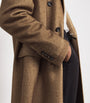 Brown Cashmere-Silk Overcoat