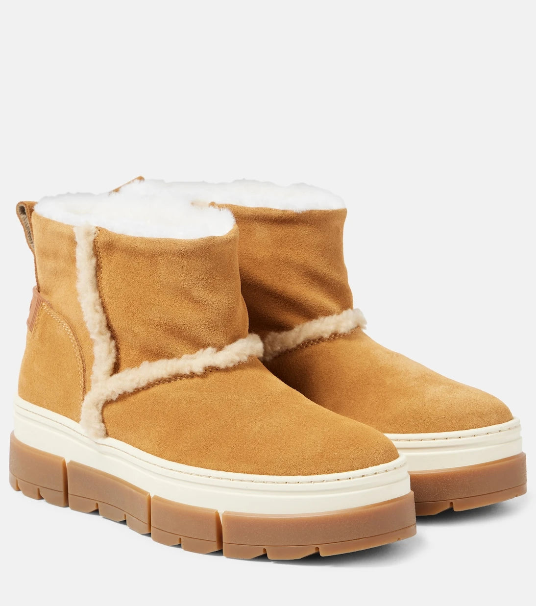 Bogner - Shearling-lined suede ankle boots