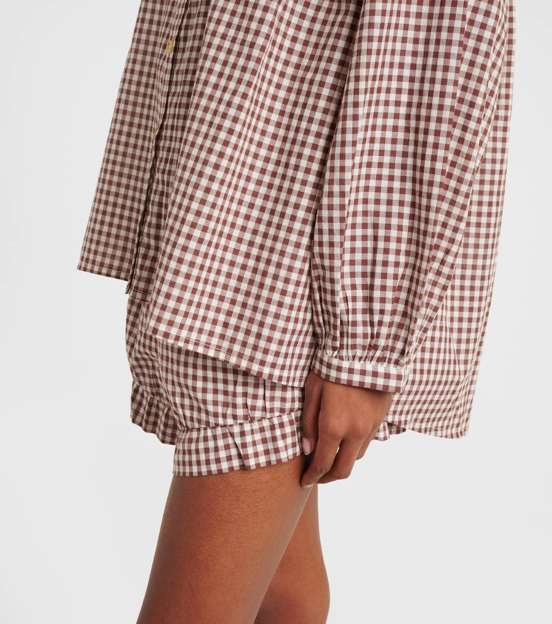 Posse - Mira gingham cotton shirt