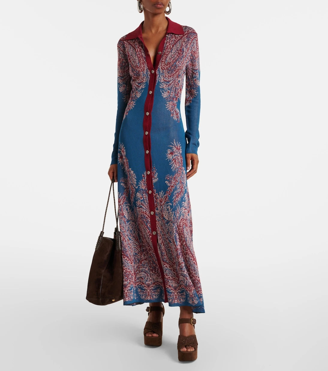 Etro - Paisley jersey shirtdress
