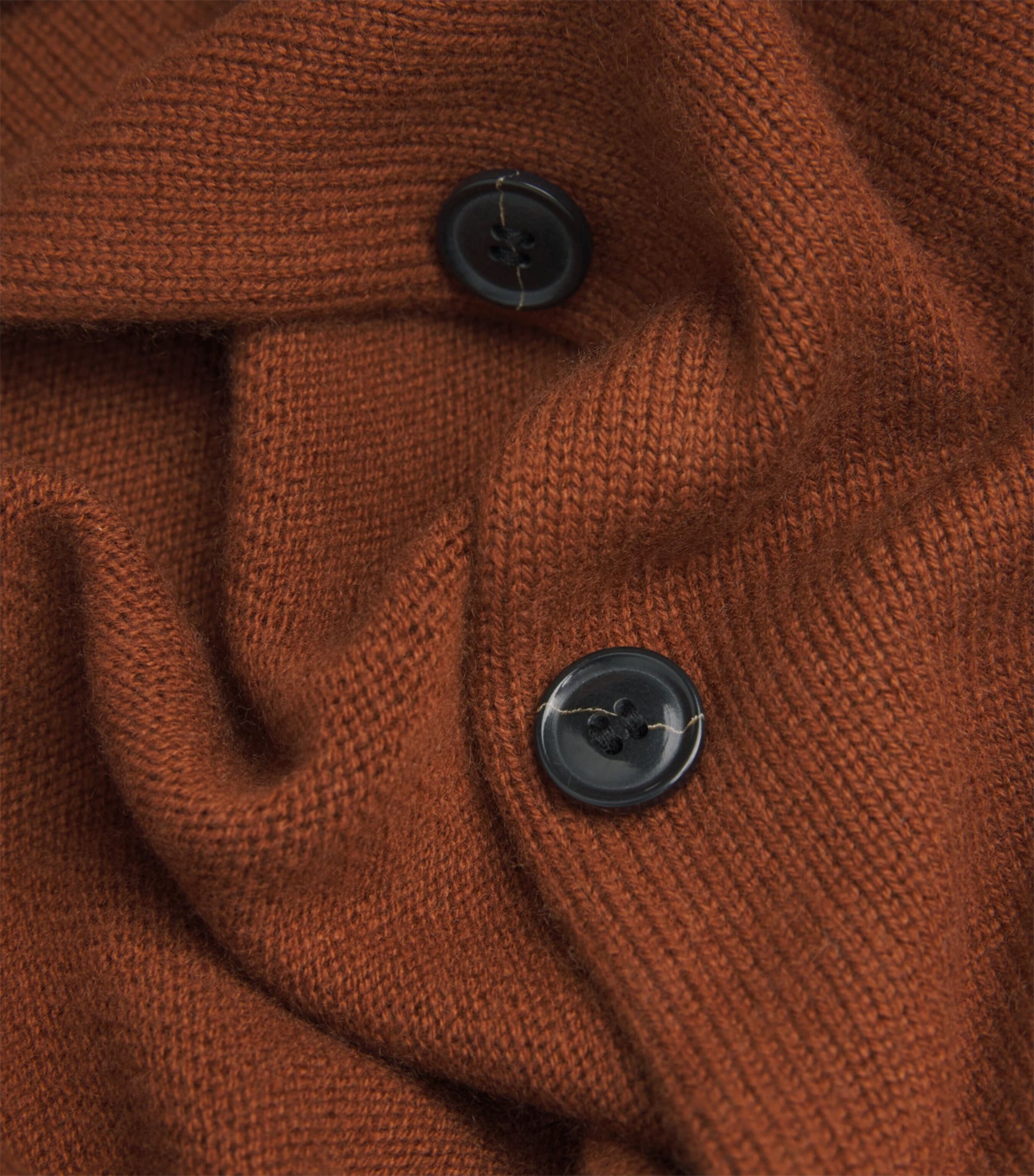 Brown Cashmere Shrunken Cardigan