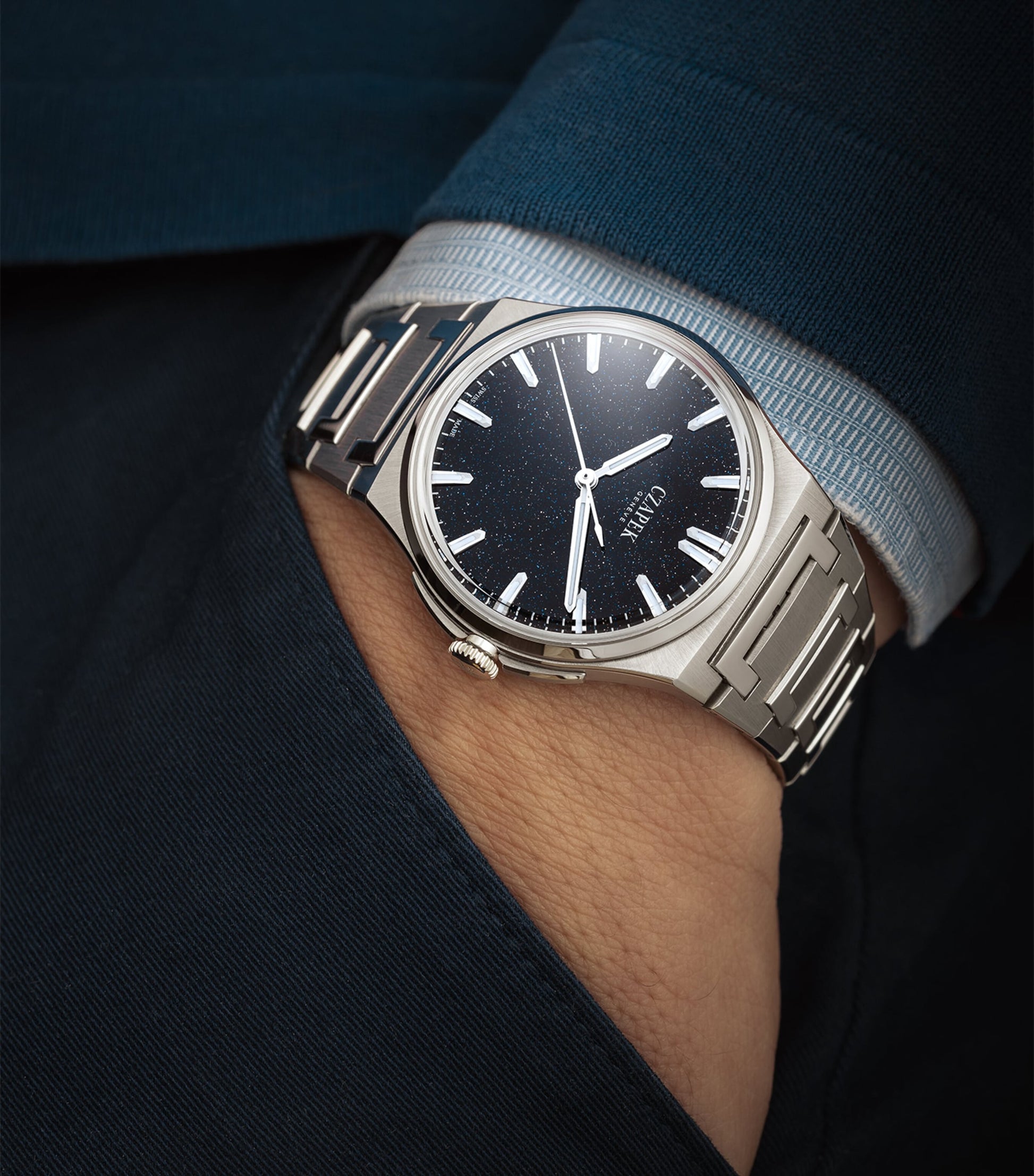 Czapek Stainless Steel Antarctique Watch 40.5mm