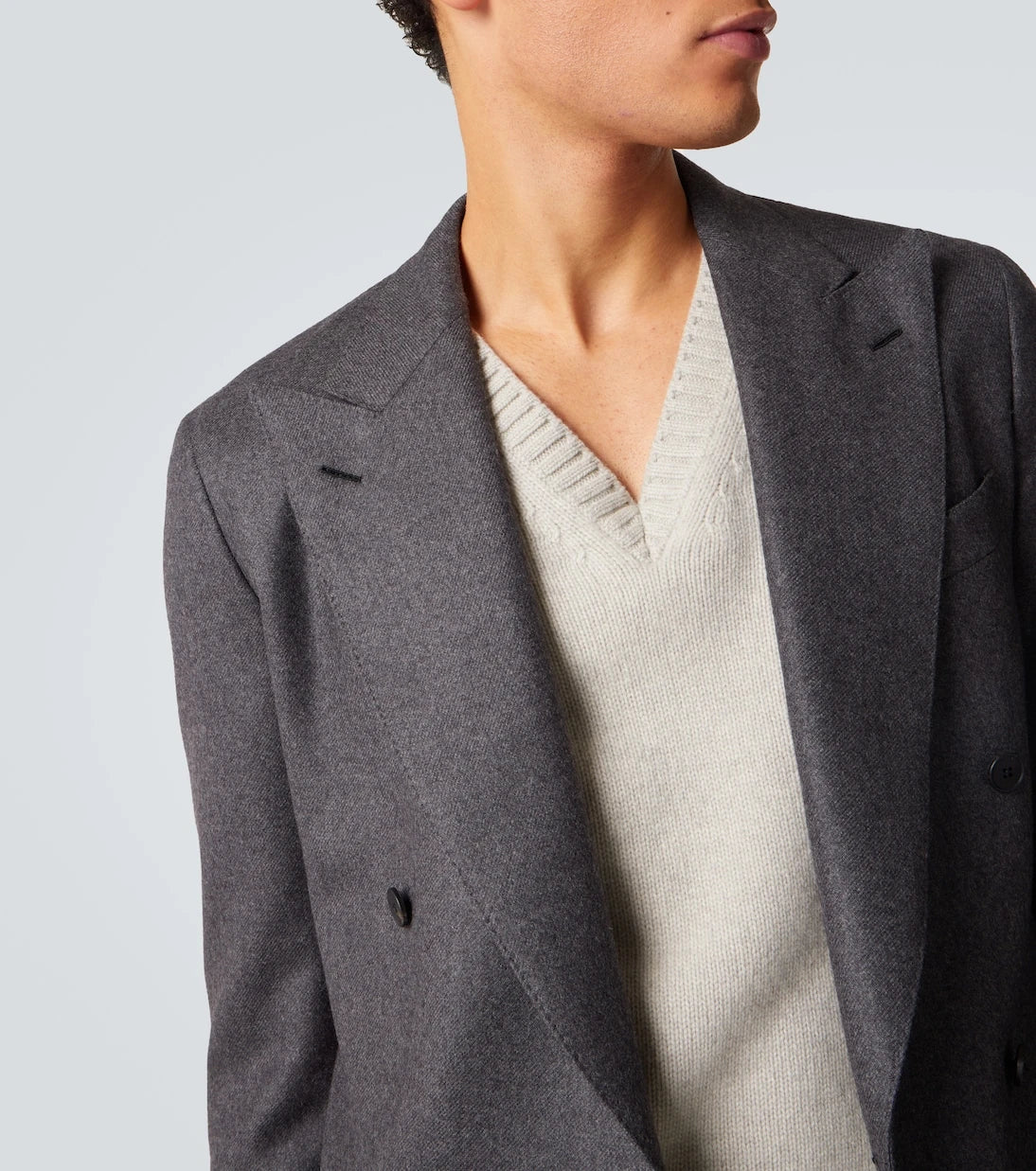 Saman Amel - Double-breasted wool suit jacket