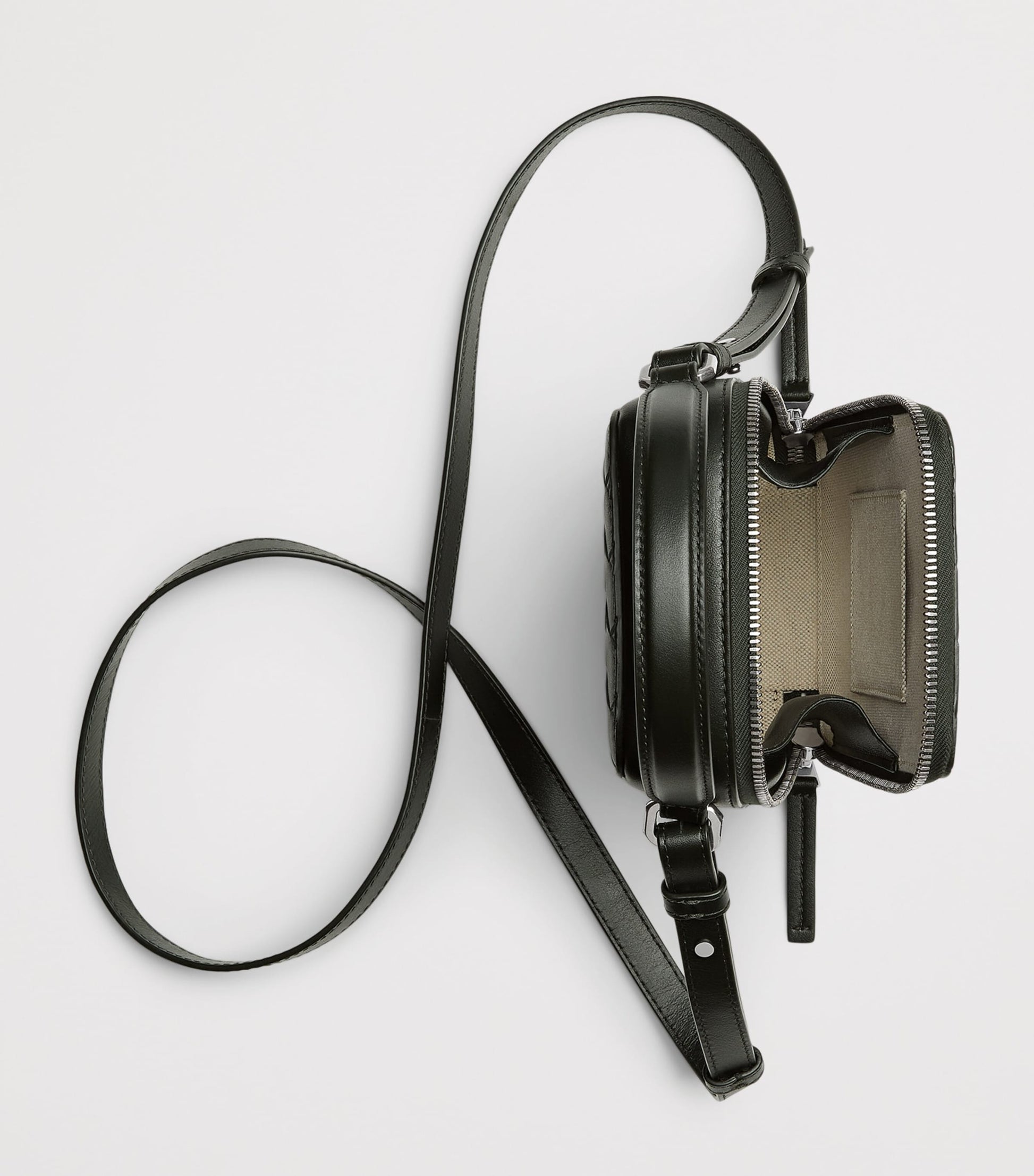 Bottega Veneta Leather Intrecciato Getaway Phone Pouch