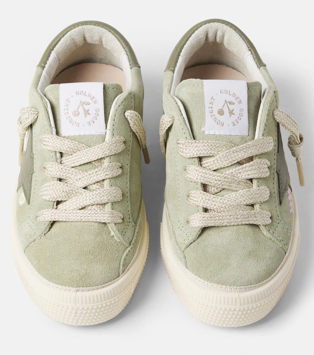 Bonpoint - حذاء رياضي Golstar من الشامواه بالتعاون مع Golden Goose