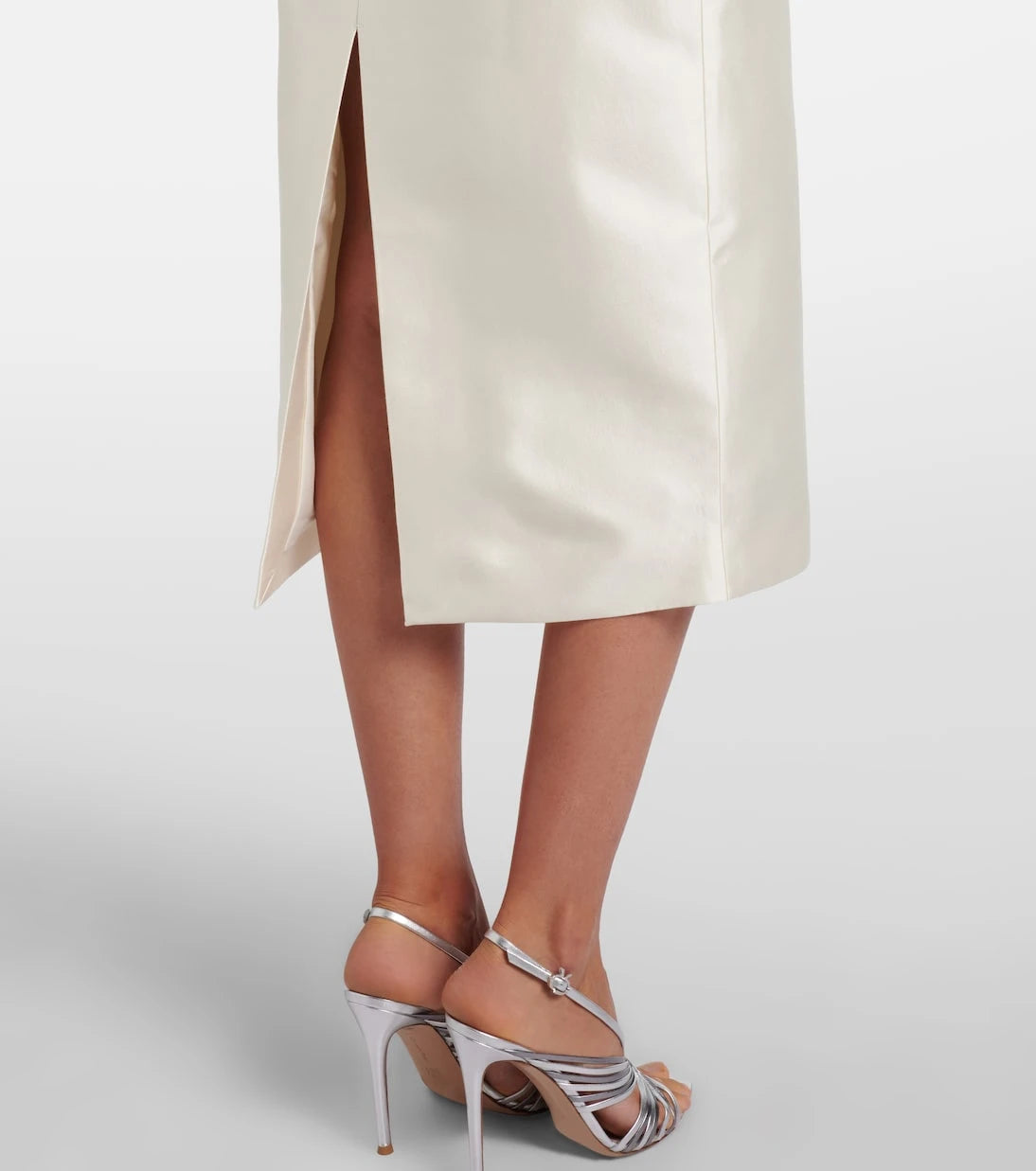 Rachel Gilbert - Bronte off-shoulder wool and silk cocktail dress