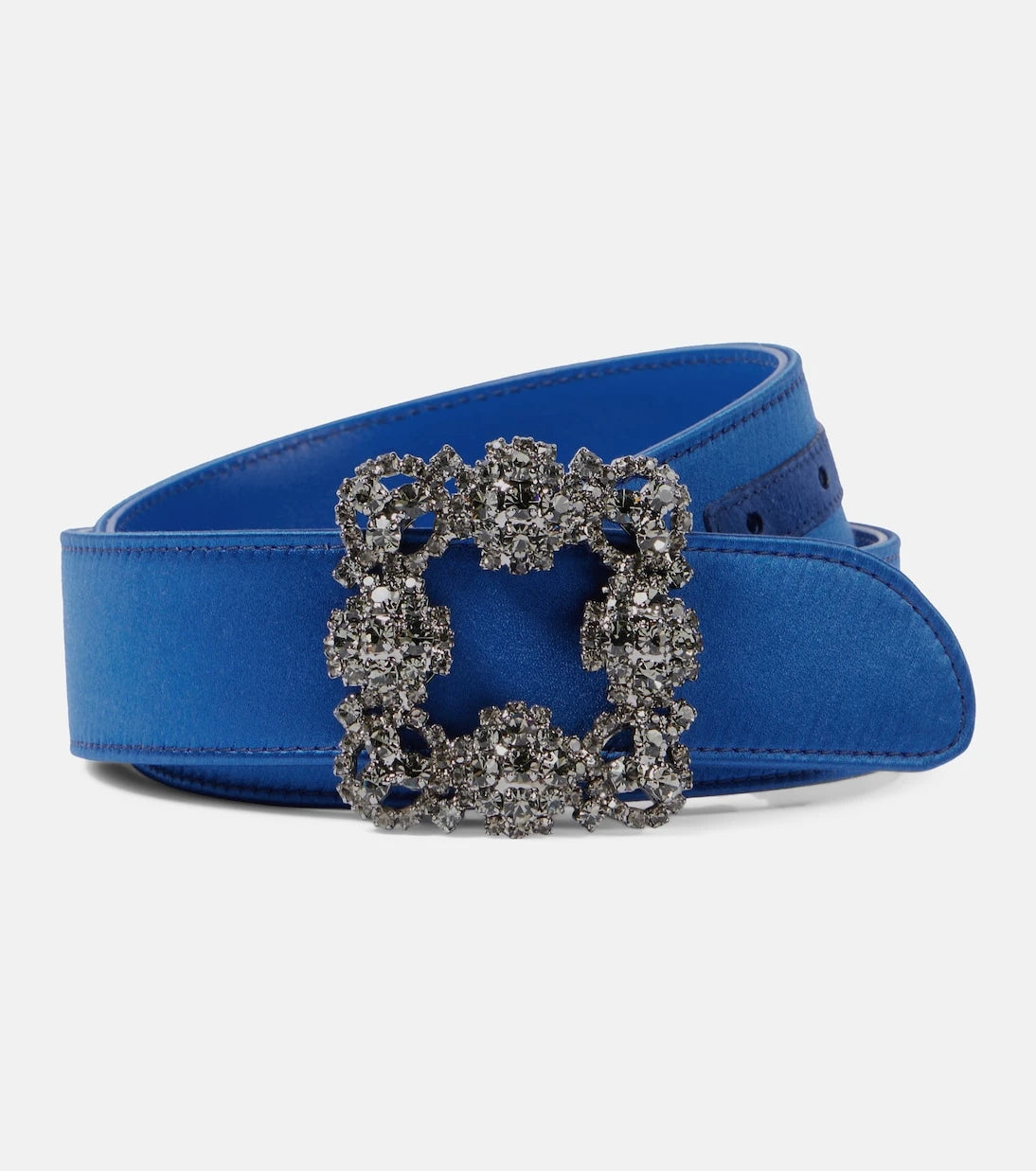 Manolo Blahnik - Embellished satin belt