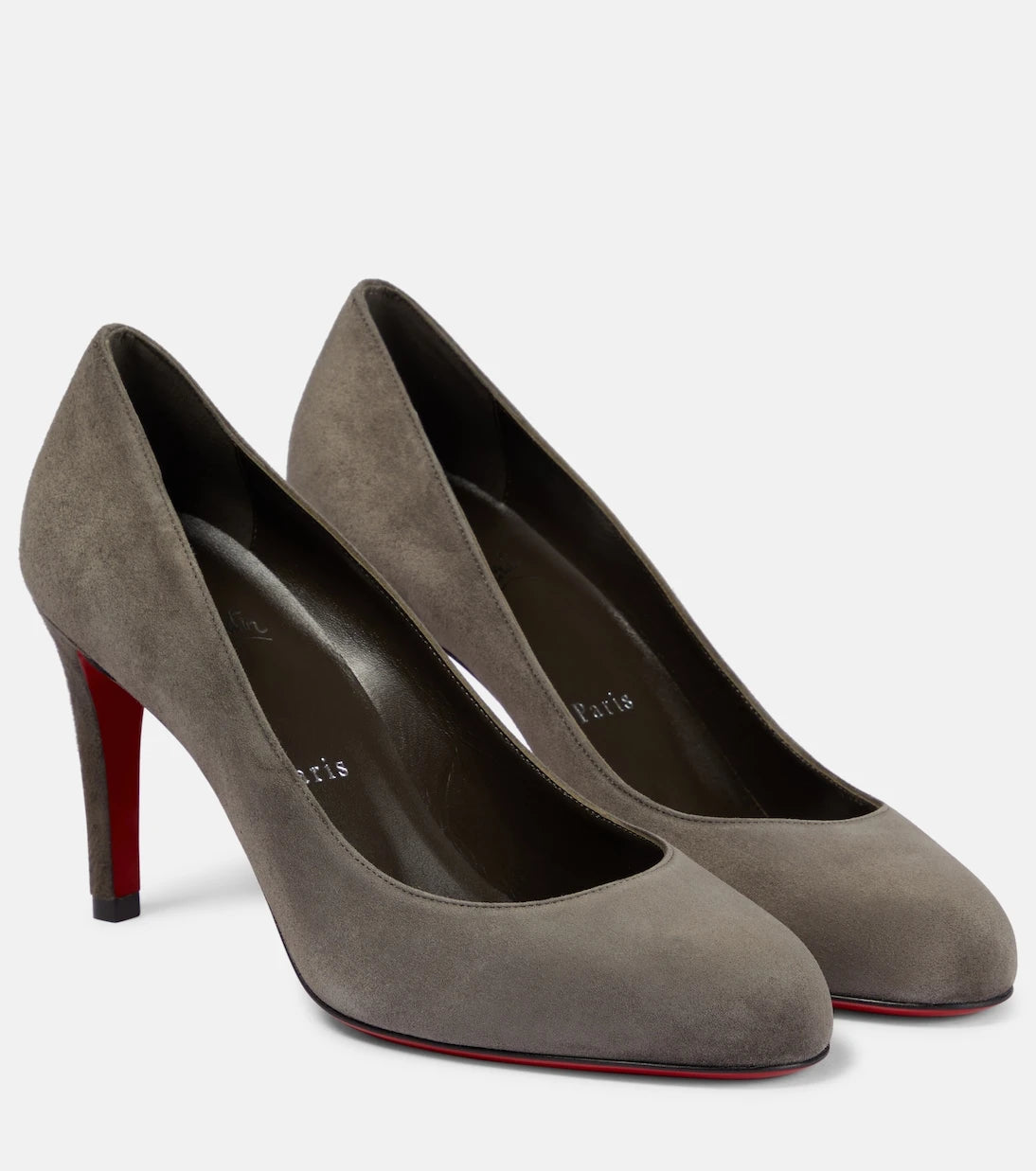 Christian Louboutin - حذاء بامبي 85 من الشمواه بكعب عالٍ