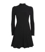 Maje Black High-Neck Knitted Mini Dress