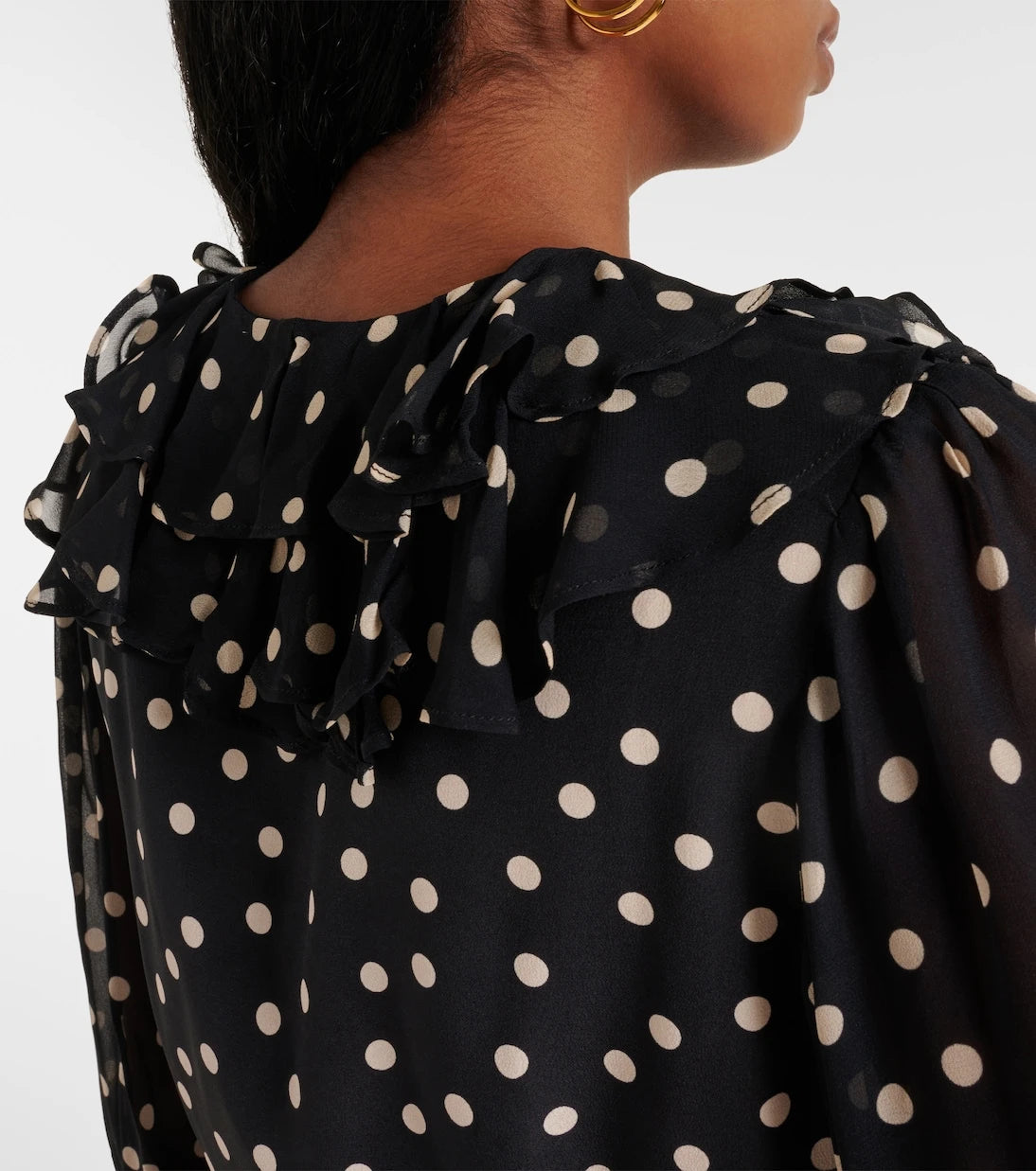Rixo - Lasca ruffled silk blouse