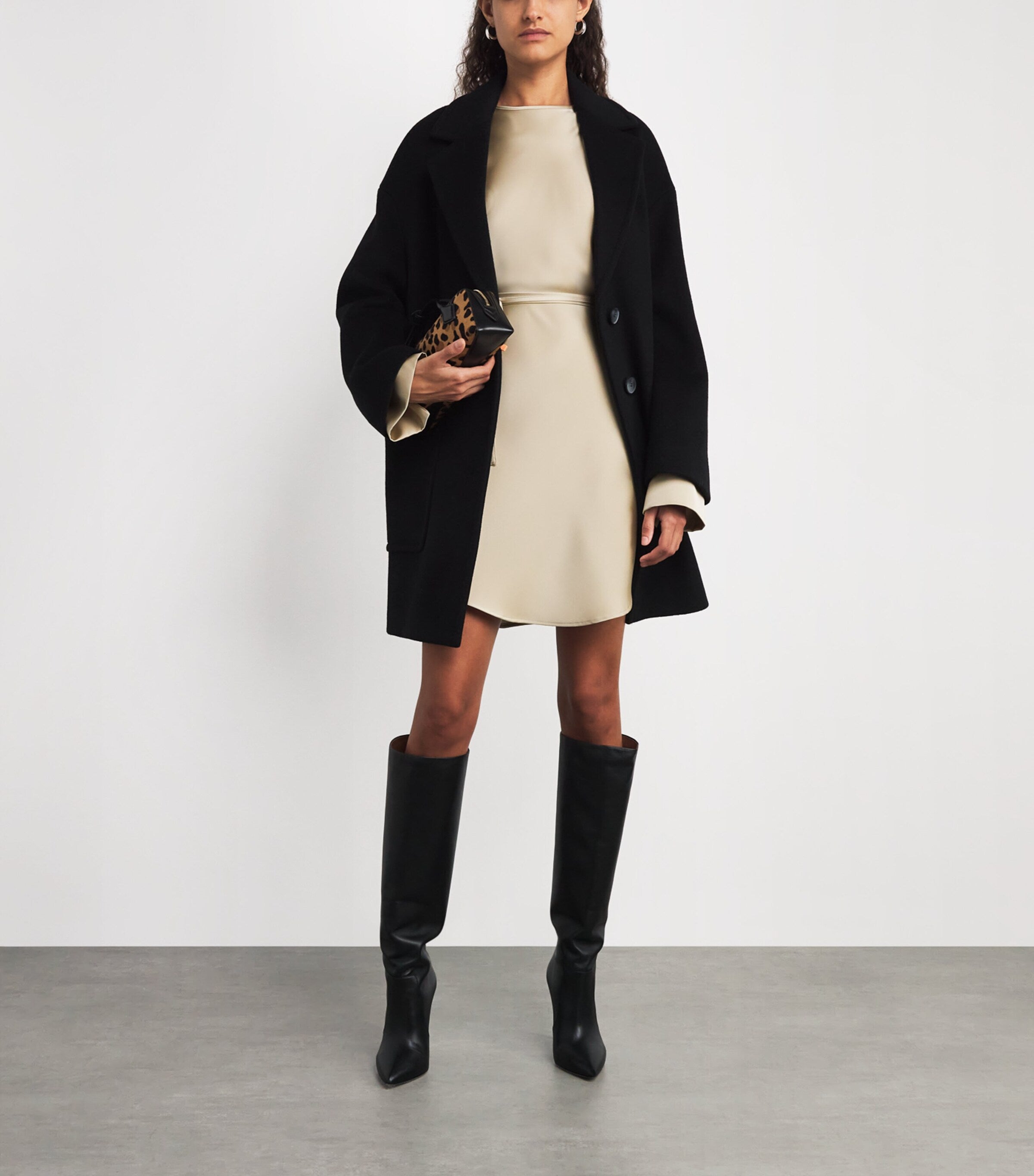 MAX&Co. Beige Satin Mini Dress