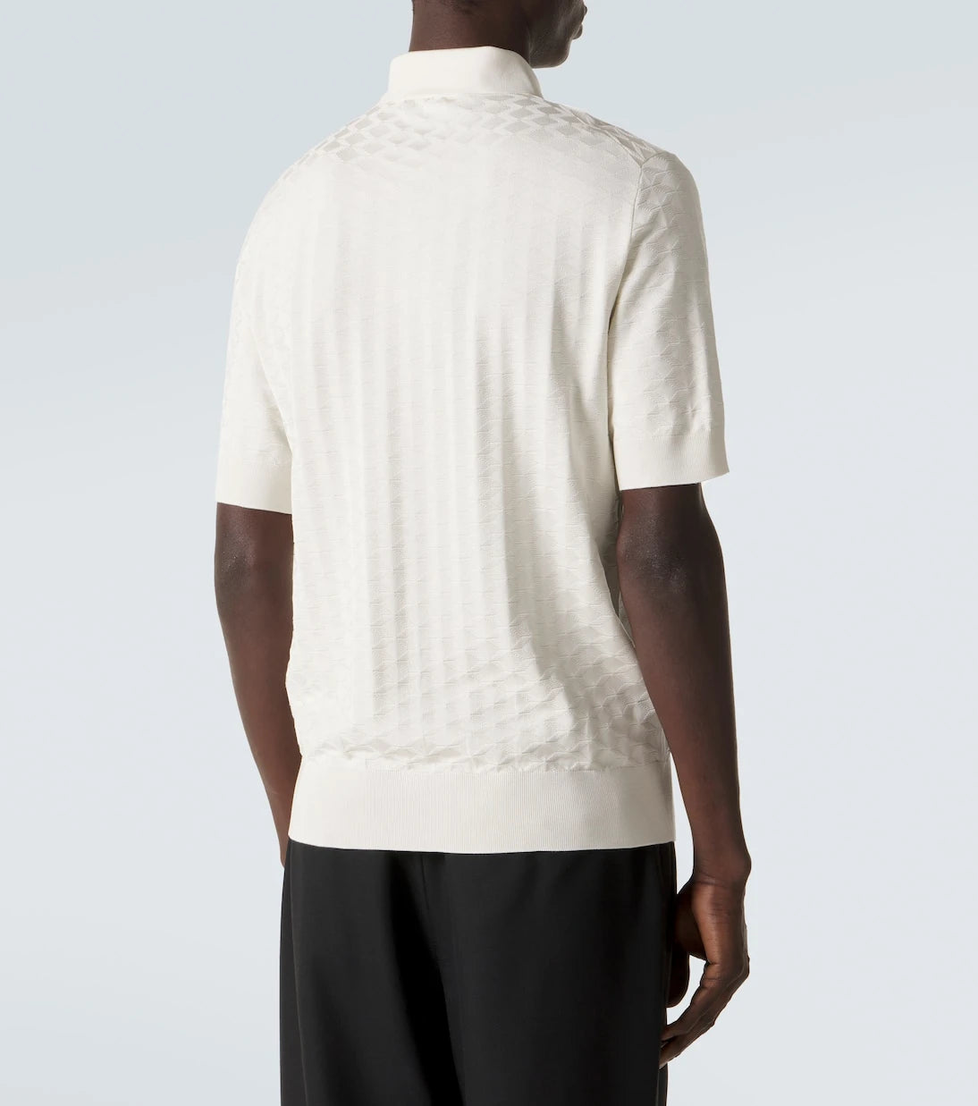 Dolce&Gabbana - DG knitted silk polo shirt