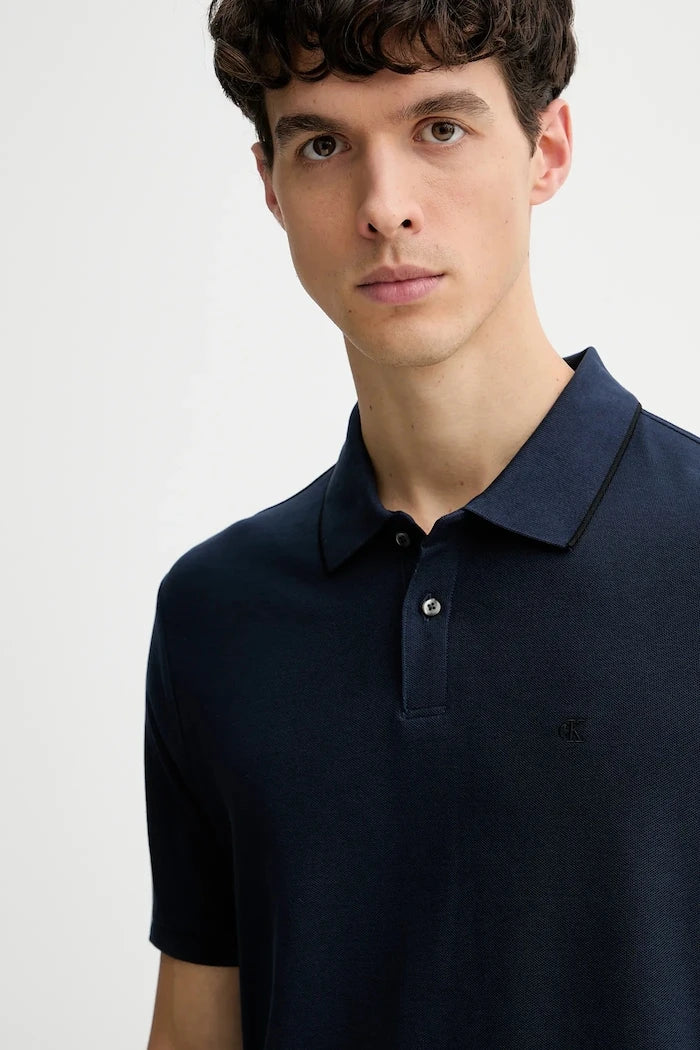 Calvin Klein erkek pamuklu yakalı tişört
