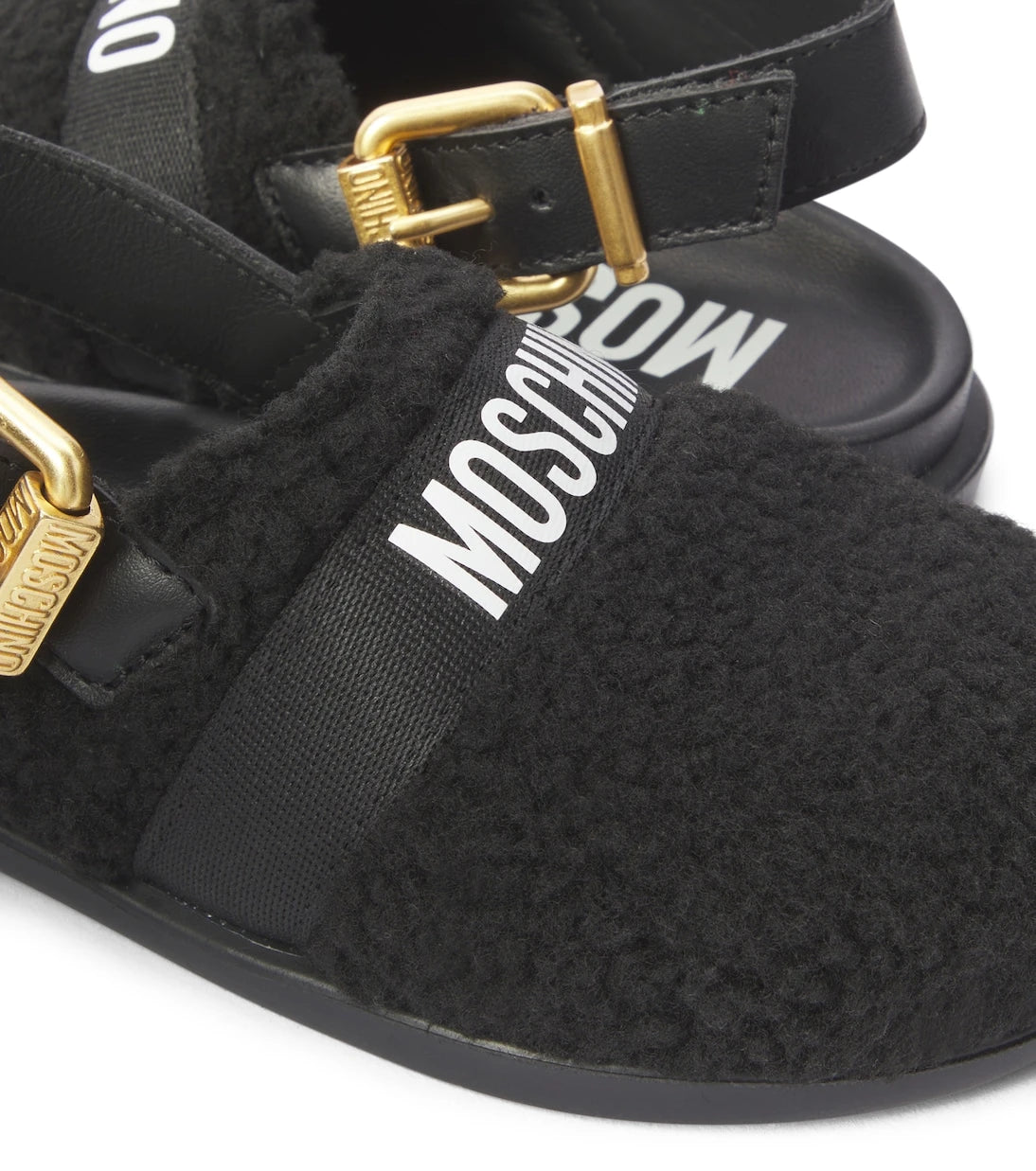 Moschino Kids - Logo slingback clogs