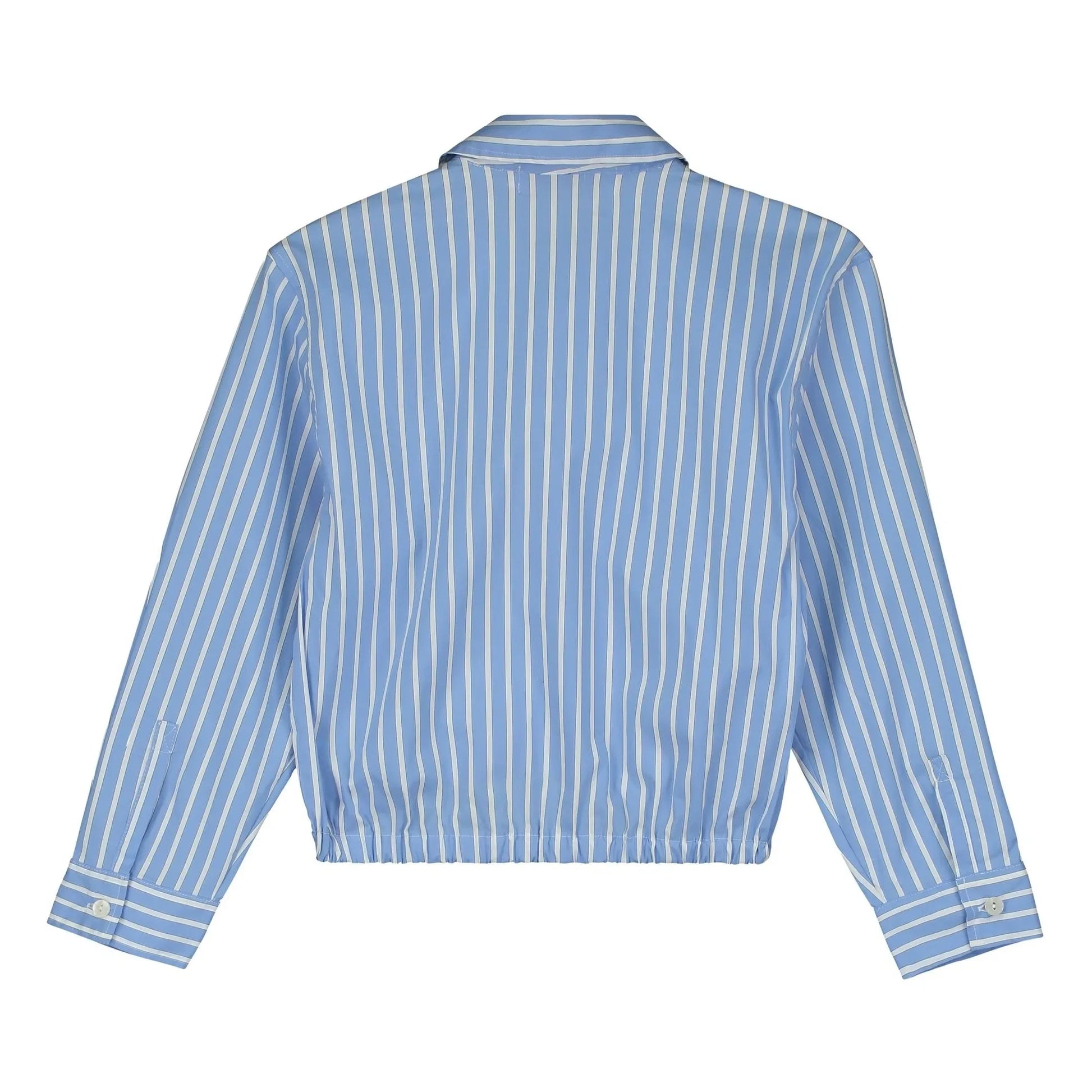 Tangerine - Striped Elasticated Short Shirt | Light Blue