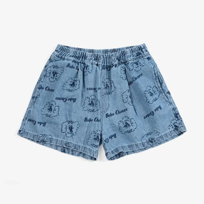 Bobo Choses Pickles The Dog Bebek Denim Şort