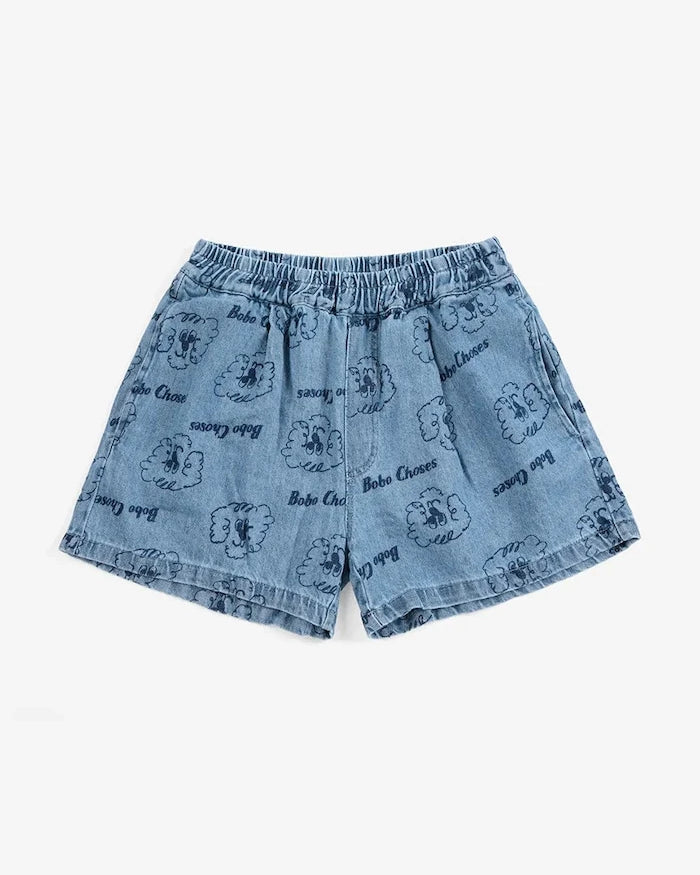 Bobo Choses Pickles The Dog Bebek Denim Şort